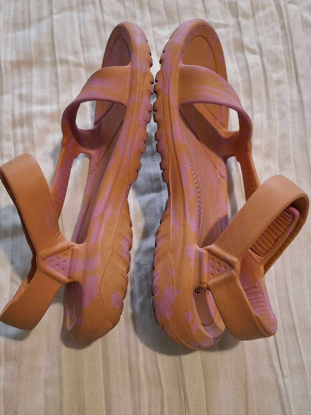 Teva Pink & Orange Patterned Women's Sandals - Picture 3 of 5